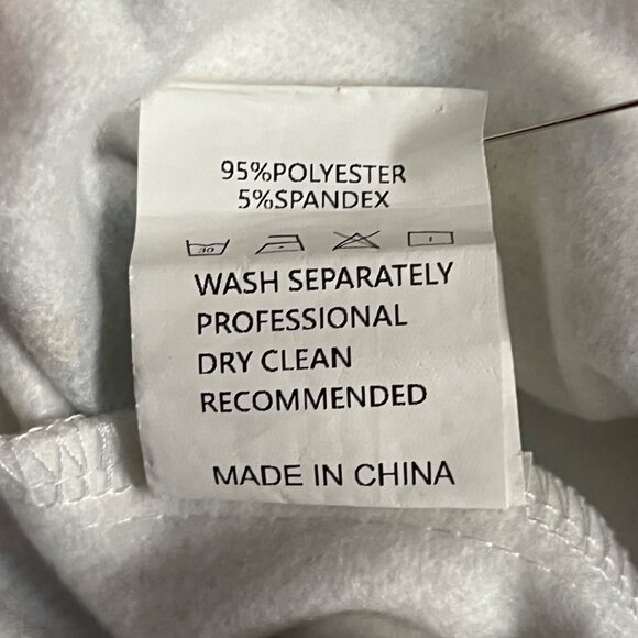 Size Large KREW Warren James Teddy Heads Allover Pattern White Sweatpants Jogger - Picture 9 of 11